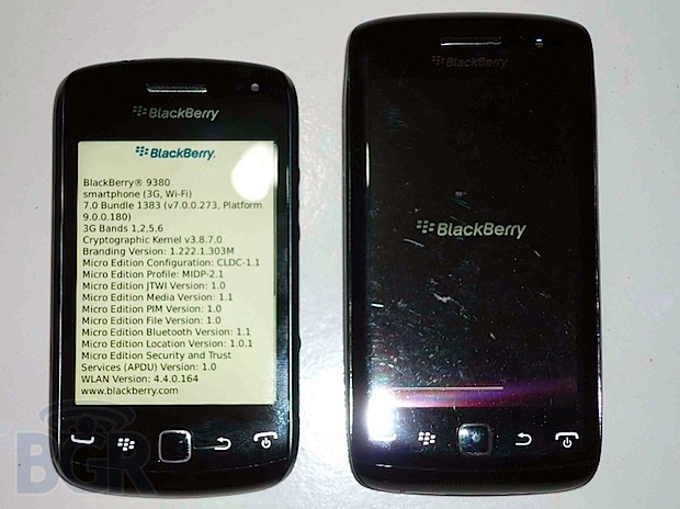 BlackBerry Curve 9380 posa para la cámara