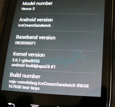 Android Ice Cream Sandwich filtrado Android Ice Cream Sandwich filtrado
