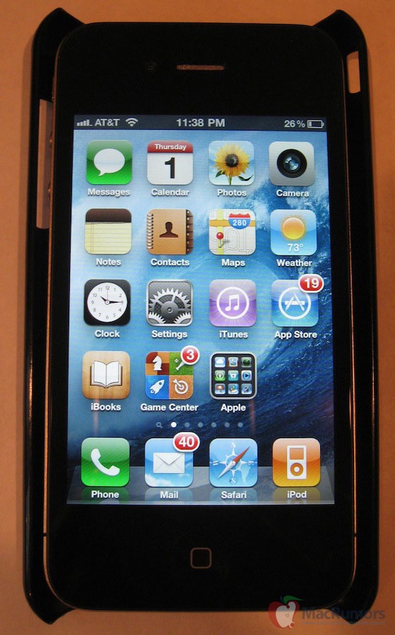 Funda del iPhone 5 sugiere pantalla de 4 pulgadas, menor espesor