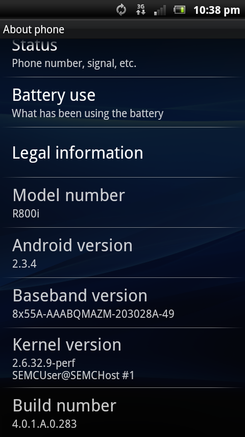 Sony Ericsson Xperia arc, PLAY y neo reciben actualización a Android 2.3.4