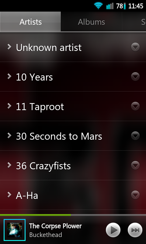 Music Android 4.0