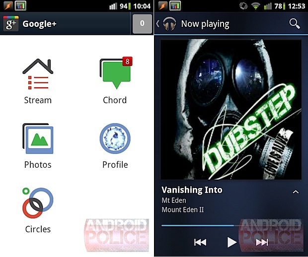 Google+ y Google Music de Android ICS filtrados