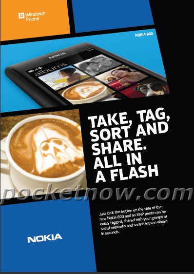 Nokia 800 publicidad