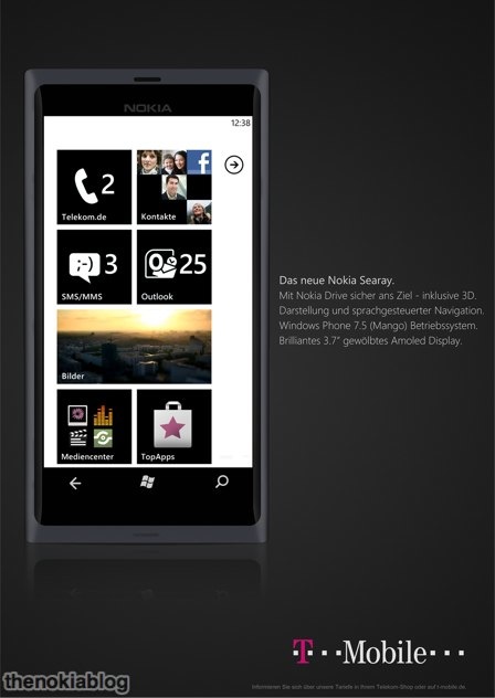 Nokia Searay con Windows Phone Mango aparece en imagen promocional