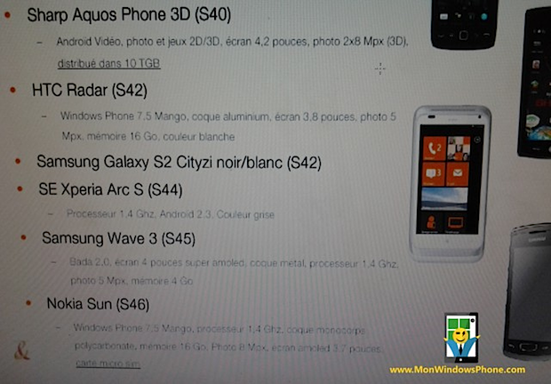 Nokia Sun con Windows Phone Mango filtrado