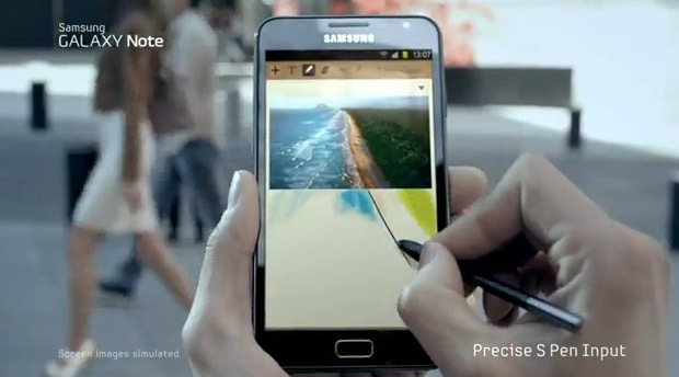 Samsung GALAXY Note redefine el uso de stylus en comercial