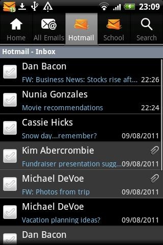 Hotmail para Android oficial disponible en Android Market