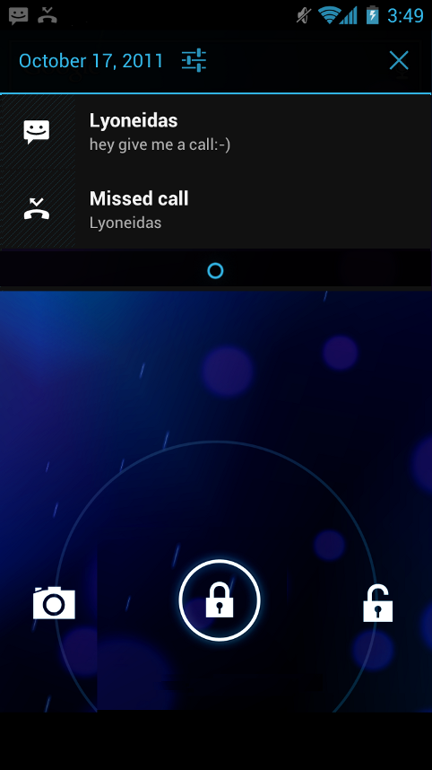lock camera ICS