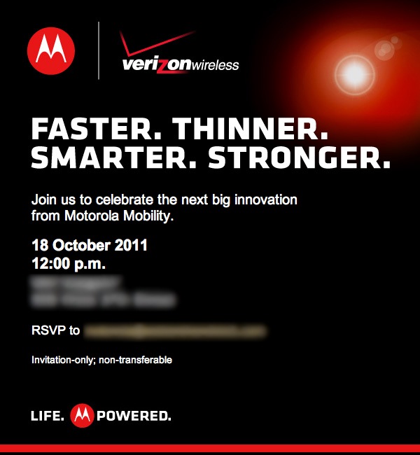 Motorola y Verizon anuncian evento de prensa para el 18 de Octubre