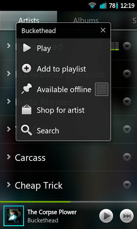 Google Music ICS