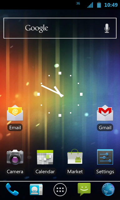 Apariencia de Ice Cream Sandwich en versiones anteriores de Android