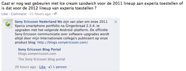 Sony Ericcson podría actualizar smartphones Xperia a Android Ice Cream Sandwich