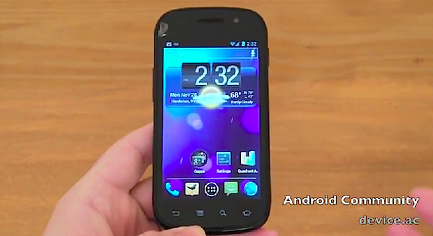 Samsung Nexus S corriendo CyanogenMod 9 alfa basado en ICS