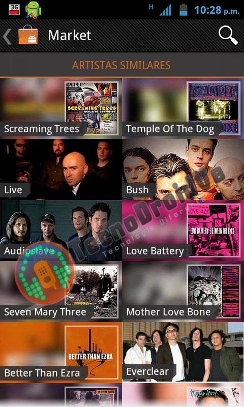 Capturas de pantalla de Google Music Store filtradas