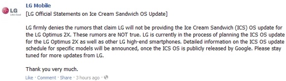 LG Android Ice Cream Sandwich Optimus 2X LG Android Ice Cream Sandwich Optimus 2X