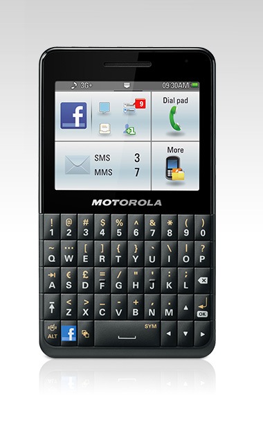 MotoKey Social es el celular Facebook de Motorola