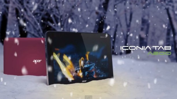 Acer Iconia Tab A200 se filtra en video