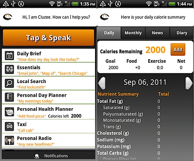 Cluzee, el Siri para Android llega a Android Market