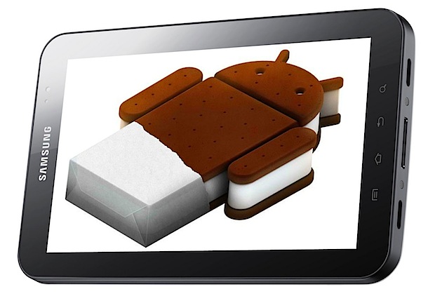 Samsung Galaxy Tab original pronto con Ice Cream Sandwich