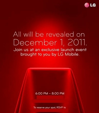 LG realiza evento el 1 de Diciembre posiblemente para presentar al LG Nitro HD