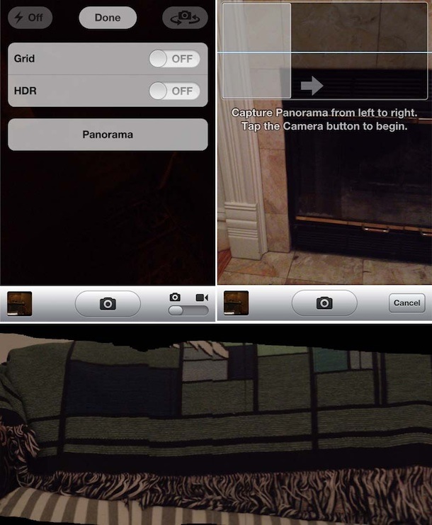 iOS 5 contiene funcionalidades ocultas: sugerencia de palabras y modo Panorama