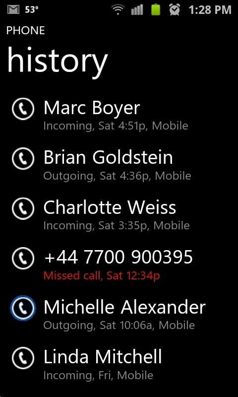Windows Phone demo