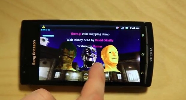 Sony Ericsson incorpora soporte WebGL en smartphones Xperia 2011