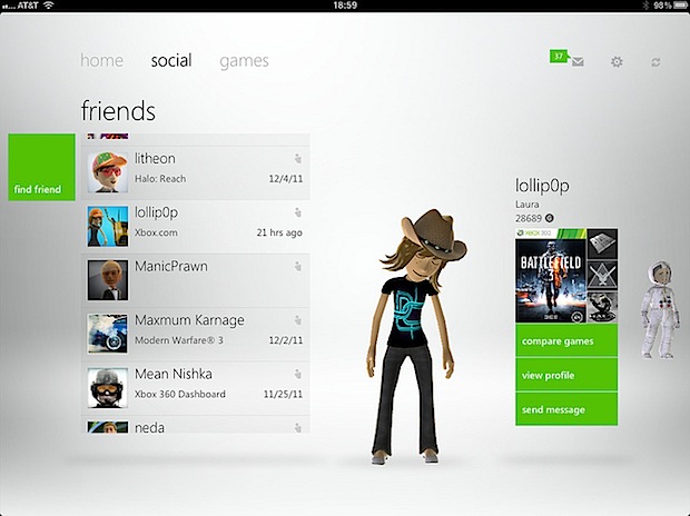 Aplicaciones My Xbox Live para iOS, Xbox Companion para WP 7.5 disponibles