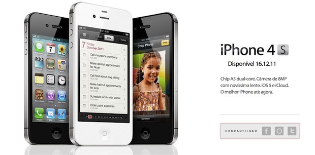 Apple iPhone 4S llega a Brasil y otros países el 16 de Diciembre