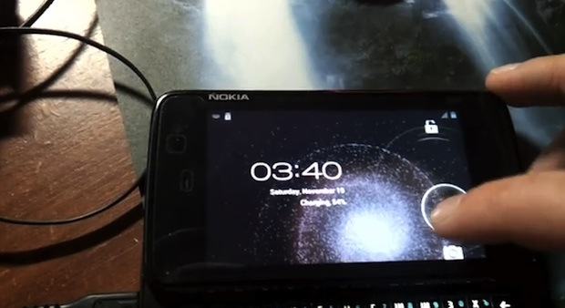 Android 4.0 Ice Cream Sandwich corriendo en el Nokia N900