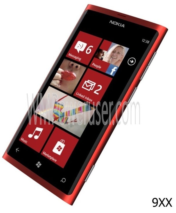 Nokia Lumia 900 rojo aparece en imagen