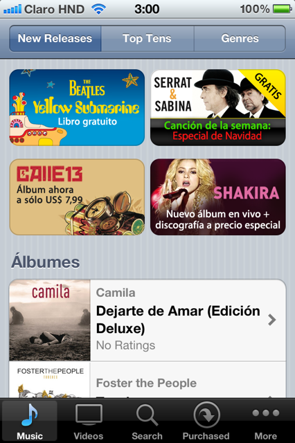 Apple extiende iTunes a Latinoamérica