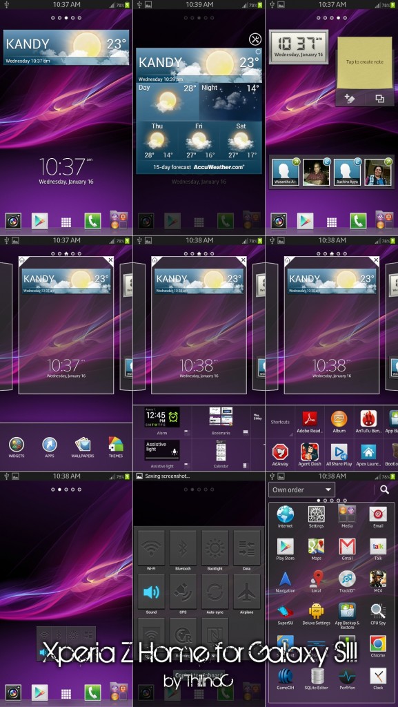 Launcher del Sony Xperia Z disponible para algunos smartphones Android