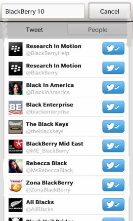 Capturas de pantalla de Twitter y Google Talk para BlackBerry 10 filtradas