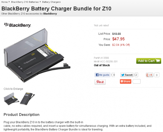 Accesorios BlackBerry Z10