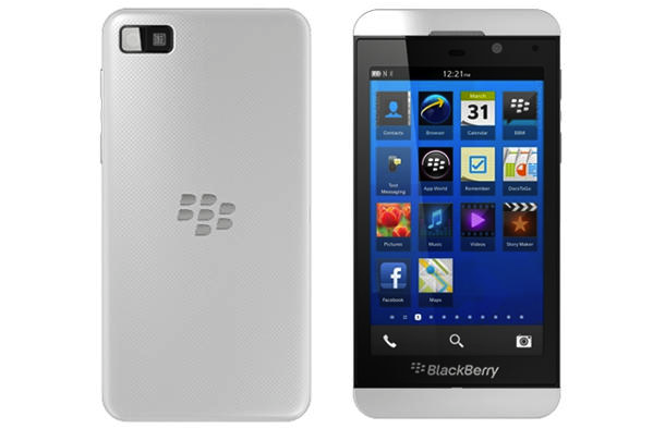 BlackBerry Z10 aparece en foto de prensa, en blanco y negro