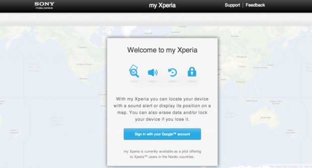Sony lanza aplicación de rastreo y seguridad my Xperia