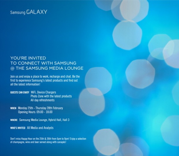 Samsung confirma evento en MWC para la línea Samsung Galaxy