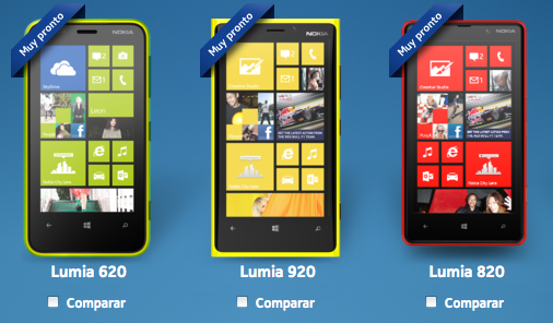 Smartphones Nokia Lumia con Windows Phone 8 llegando a México