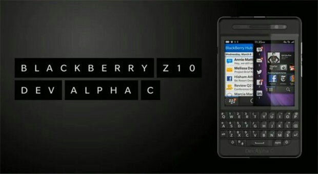 BlackBerry Dev Alpha C con teclado QWERTY presentado