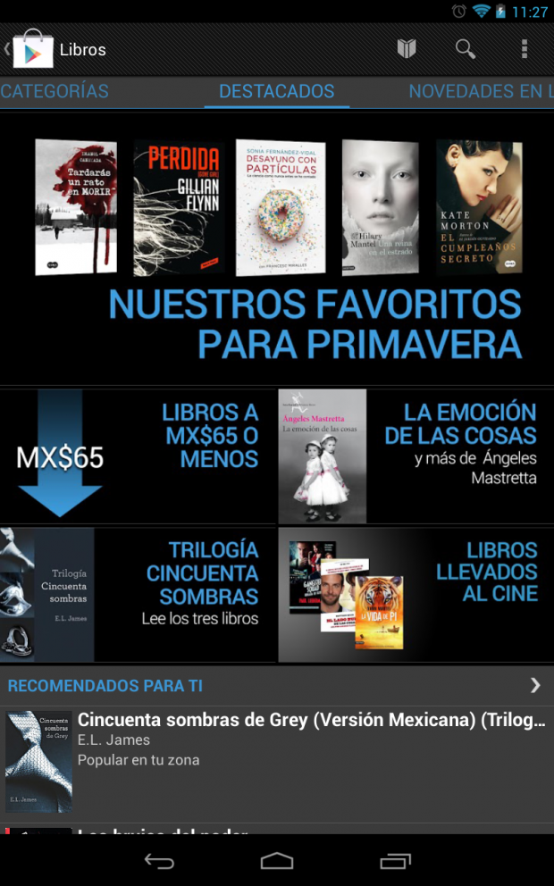 Google Play Libros llega a México