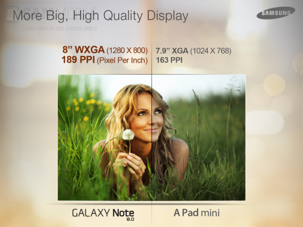 Note 8.0 vs iPad mini