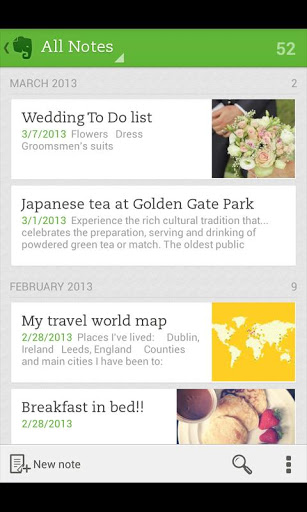 Evernote para Android