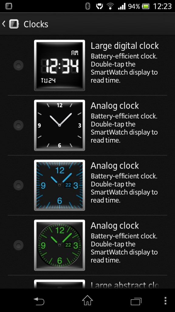 SmartWatch de Sony