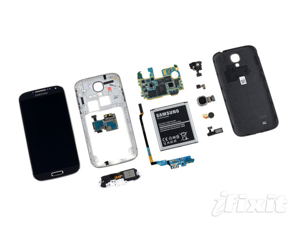 Samsung Galaxy S4 desarmado y con buen puntaje de reparación