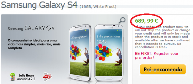Expansys Portugal revela precio del Samsung Galaxy S 4