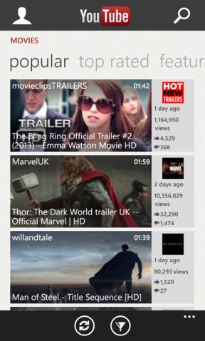 YouTube para Windows Phone 8 recibe gran actualización