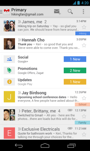 Gmail recibe un nuevo diseño de bandeja de entrada; pronto en web, iPhone y Android