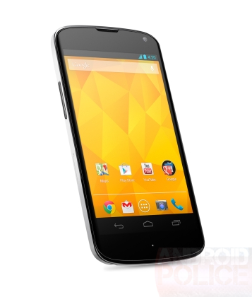 LG Nexus 4 blanco en fotos de prensa