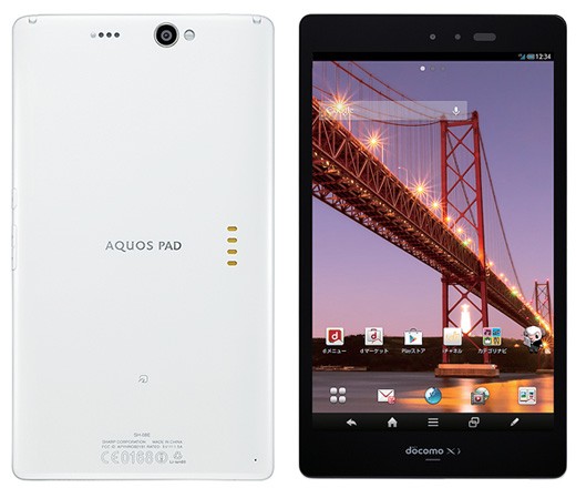 Tablet Sharp Aquos Pad SH-08E con pantalla IGZO presentado en Japón